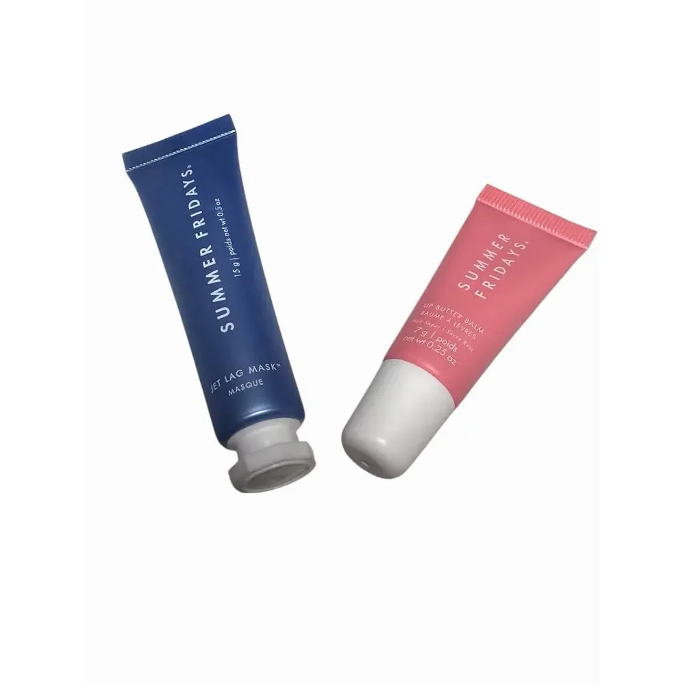 Summer Fridays Lip Butter Balm Pink Sugar and Jet Lag Mask Travel Set Lot New